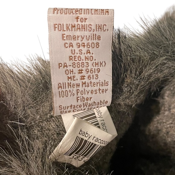 Folkmanis NWT Raccoon Hand Puppet Plush - Picture 9 of 9